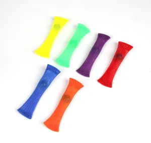 Multi-color Novelty Items pull bag beads squeeze vent fidget toy decompression woven net GF768
